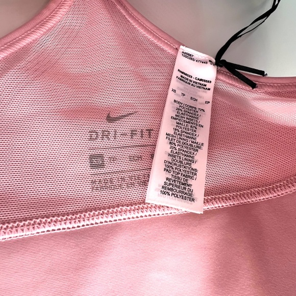 NWT Nike Dri-Fit Indy Athletic Bra Top Bralette Pink XS NEW - Picture 15 of 16